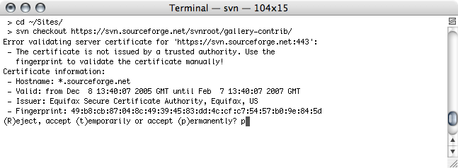 SVN checkout
